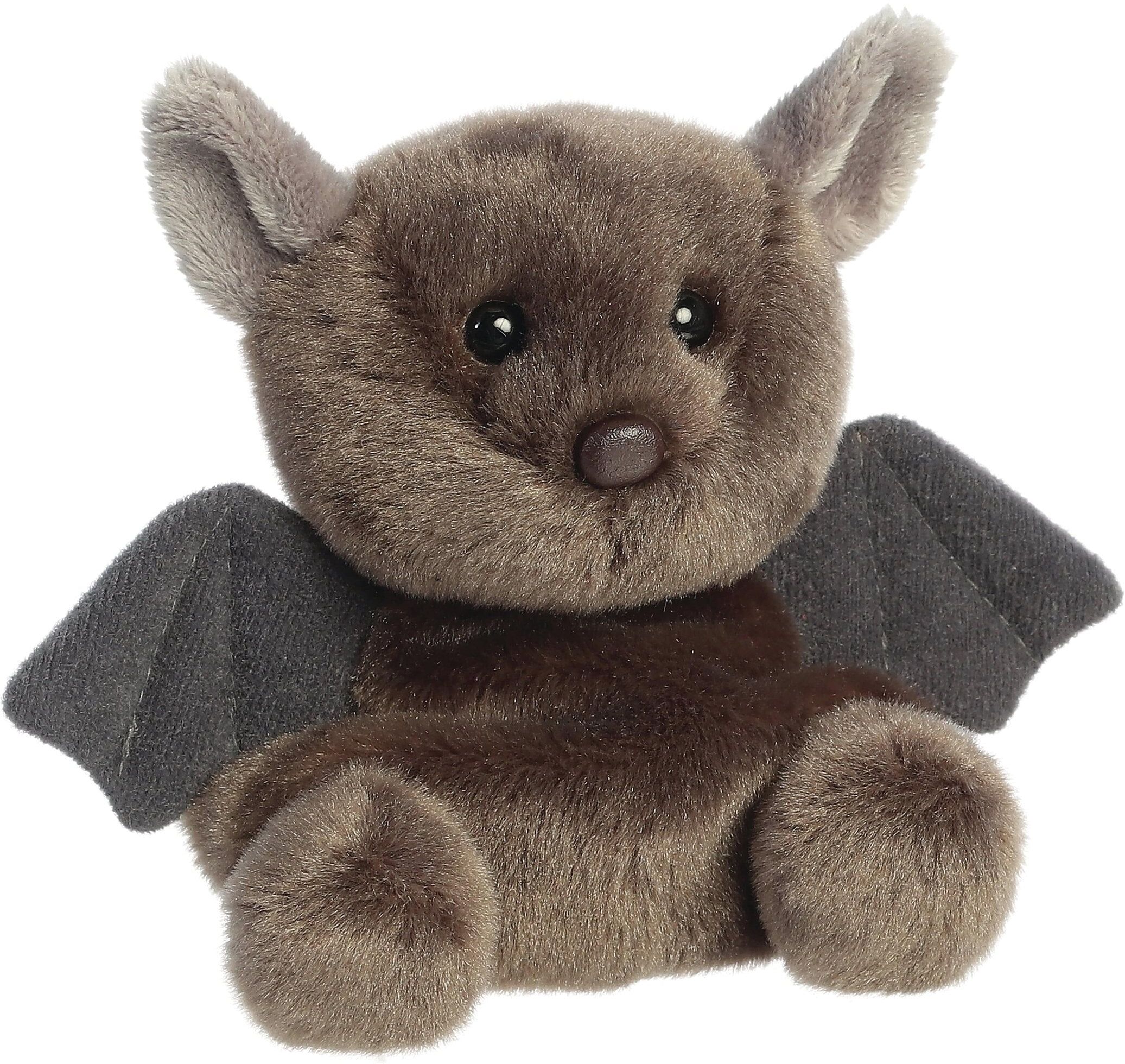 Aurora Palm Pals Luna Bat Plush Soft Toy 13cm - Brown-Grey - Stuffed Animal for Kids