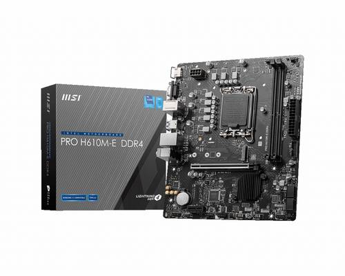 MSI PRO H610M-E DDR4 Mainboard Sockel (PC) Intel LGA 1700 Formfaktor (Details) Micro-ATX Mainboard-Chipsatz Intel H610