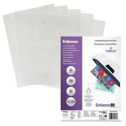 Fellowes Laminierfolien A3 »Enhance80 ImageLast« 80 μm 500 Stück transparent, 29.7x42 cm