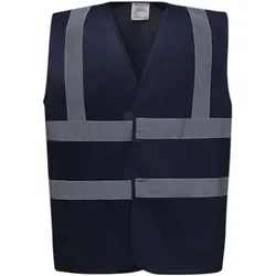 Yoko Warnschutz-Weste »High-Vis 2-Bands« Größe XXL blau