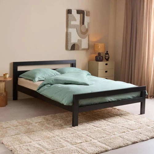 NOUS Living bed Capri van massief hout B/D: 140 x 200 cm