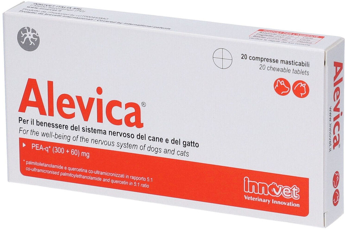Innovet Alevica 20 compresse masticabili cani e gatti PEA e quercetina