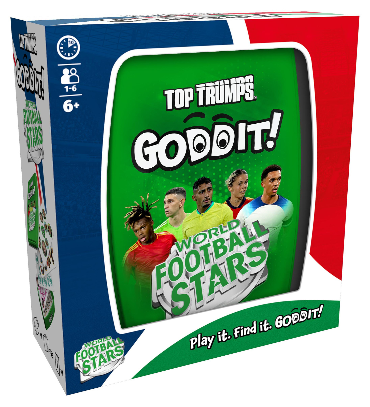 Winning Moves GODDIT Top Trumps World Football Stars Kaartspel voor 1 tot 6 spelers vanaf 6 jaar