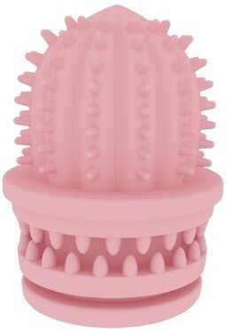 Inspired Deals Dog Chew Toy For Teeth Cleaning Cactus Dental Chew Toy Durable Puppy Teething Toy light Pink