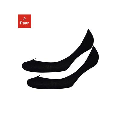 Füßlinge VIVANCE "Ultra Low Cut Füßlinge Unsichtbare Socken mit Pad für High Heels", Damen, Gr. 35-38, schwarz, Polyamid, unifarben, elastisch, Socken, mit Ballenpolster für Loafer, Ballerina