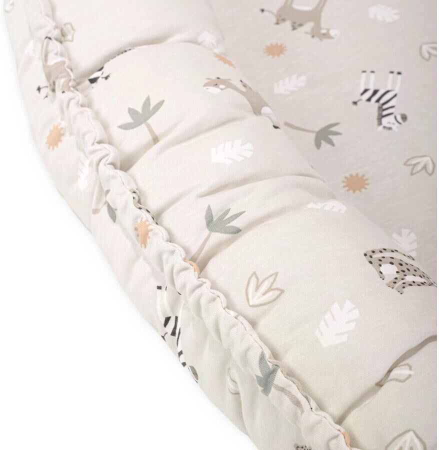 Bettnestchen JULIUS ZÖLLNER "Nido Savanne Beige", Baby, beige (natur), Obermaterial: 100% Baumwolle, Bettnestchen Bettnestchen natur Einheitsgröße