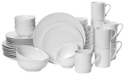 Mikasa Cheers White 40-Piece Dinnerware Set, Service for 8