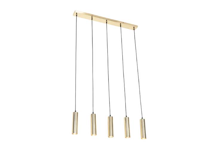 Suspension moderne en laiton 5 lumières - Jeana