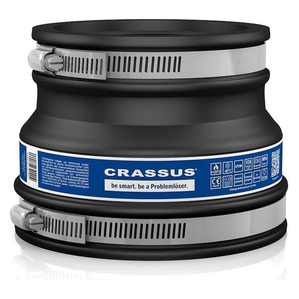 Crassus Adapterkupplung CAC 1155, 100-115/75-89mm, 0,6 bar (CRA12052)