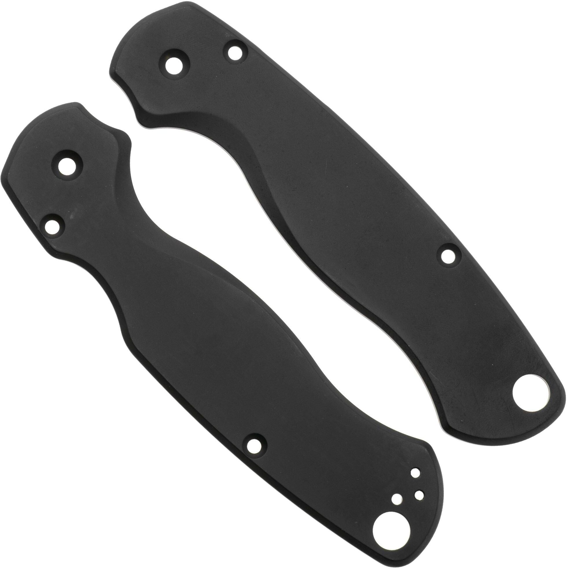 Flytanium Spyderco Paramilitary 2 Classic Scales FLY0030BK Black Titanium, guancette