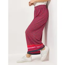 AMINATI® Jersey Palazzo-Hose Rundumdehnbund Geometrie-Druck gerades weites Bein