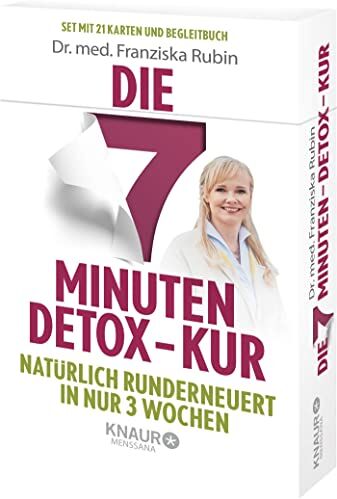 Rubin, Dr. med. Franziska - Die 7-Minuten-Detox-Kur: Natürlich runderneuert in nur 3 Wochen. Die Gesundheits-Box mit 21 Karten zum Entschlacken und Wohlfühlen. Inklusive Anleitungsbuch. - Preis vom 10.10.2026 11:48:34 h
