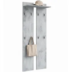 GARDEROBENPANEEL Wandpaneel Beton Oxid Optik