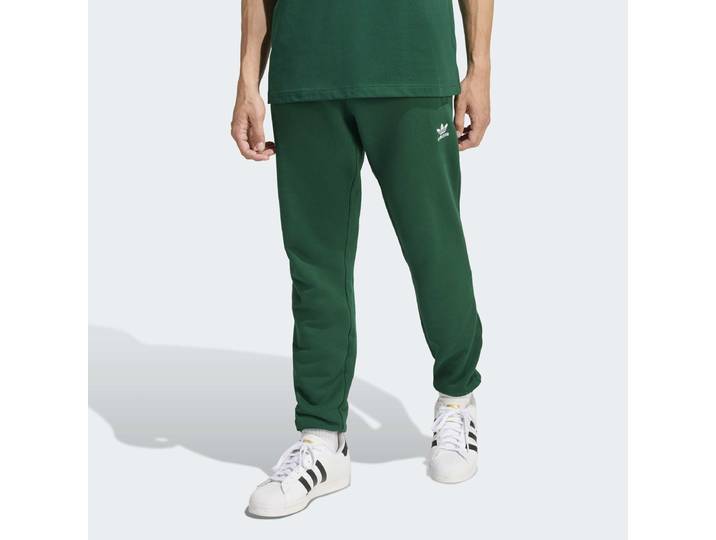 Sporthose ADIDAS ORIGINALS TREFOIL ESSENTIALS FRENCH TERRY Gr. XXL, grün (collegiate grün, normal, gr.), Hosen, Herren, XXL, N-Gr, Obermaterial: 100% Baumwolle, Sporthose, für Erwachsene, mit Kordelverschluss, normale Weite, aus Baumwolle