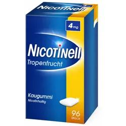 NICOTINELL Kaugummi 4 mg Tropenfrucht 96 St Kaugummi