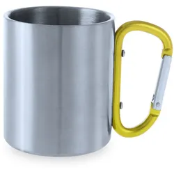 2x Doppelwandiger Edelstahlbecher Schwarz