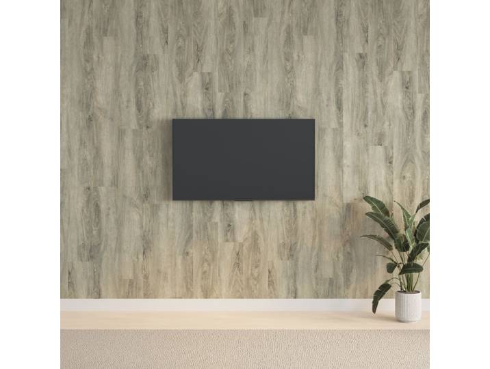 vidaXL Wandpaneele Holzoptik Grau PVC 2,06 m²