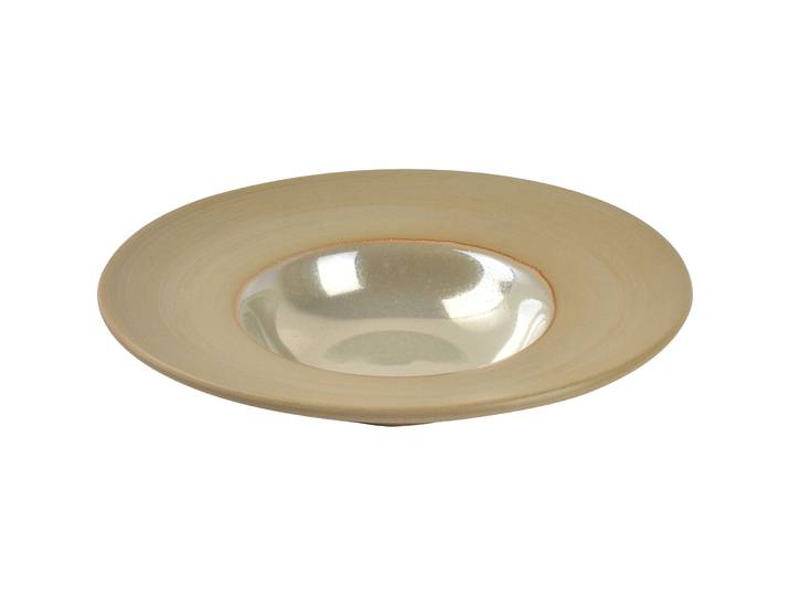 Chic Teller tief Ostra goldfarben Porzellan D 20 cm 1 Stk