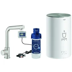 GROHE Standventil und Boiler Red Mono 30339 M-Size L-Auslauf supersteel, 30339DC1 30339DC1