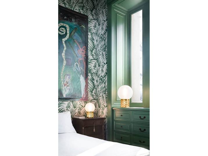 Atmosfera Tischleuchte Medium Gold - Slamp - Wohnzimmer - Kunststoff
