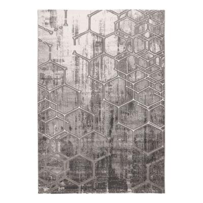 Kayoom "Mineral 525" rechteckig 12 mm Höhe Kurzflor, Hoch Tief Struktur, Wohnzimmer