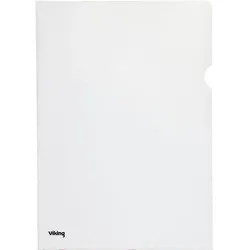 Viking Premium Klarsichthülle DIN A5 Transparent PP (Polypropylen) 120 Mikron 25 Stück