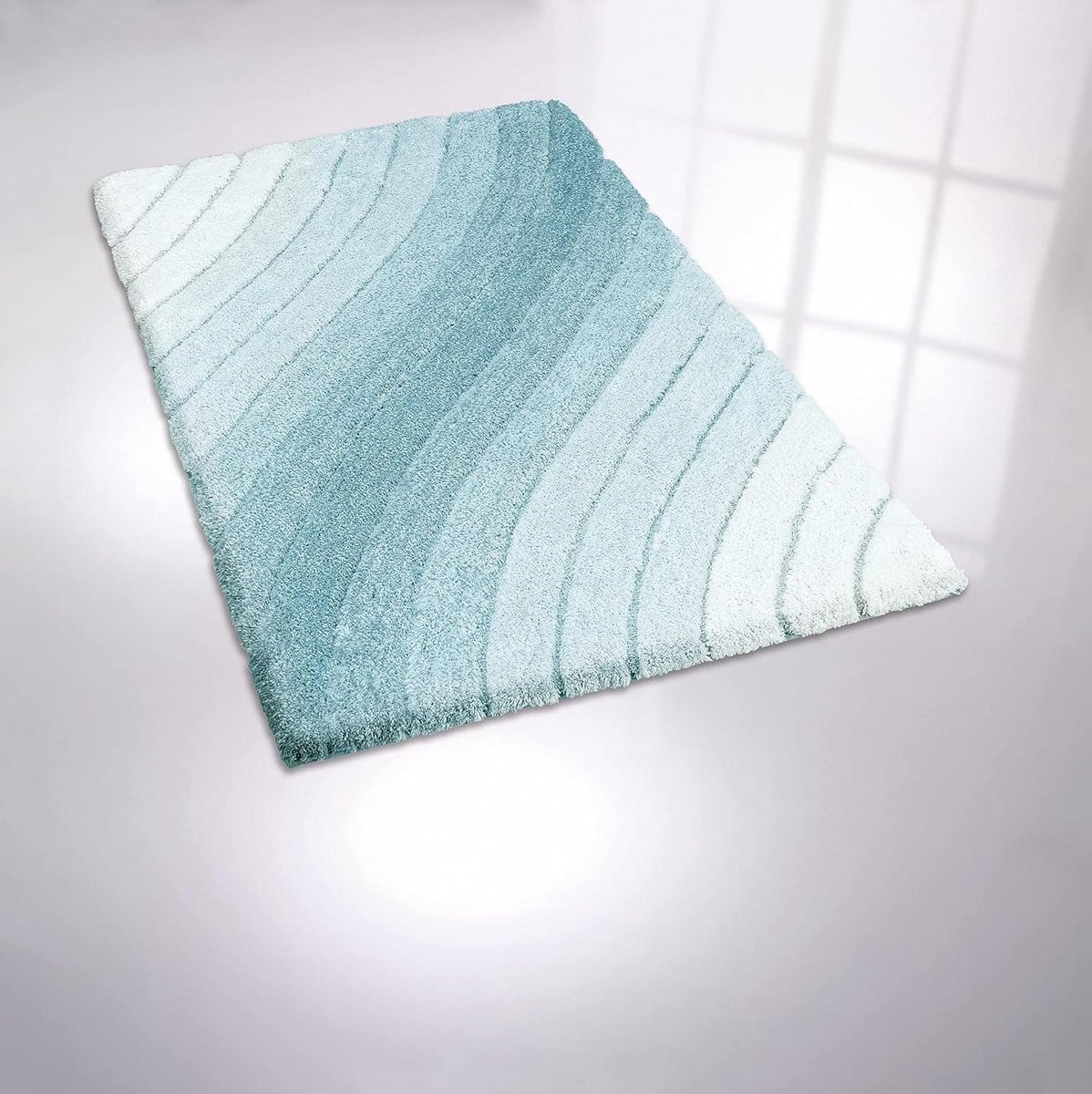 Handgetufte badmat voor badkamercomfort - Blauw - 70 x 120 cm