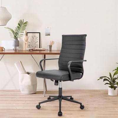 eclife 2 Pack & 4 Pack Ergonomic Office Chairs Genuine Leather Chairs BIFMA Certified