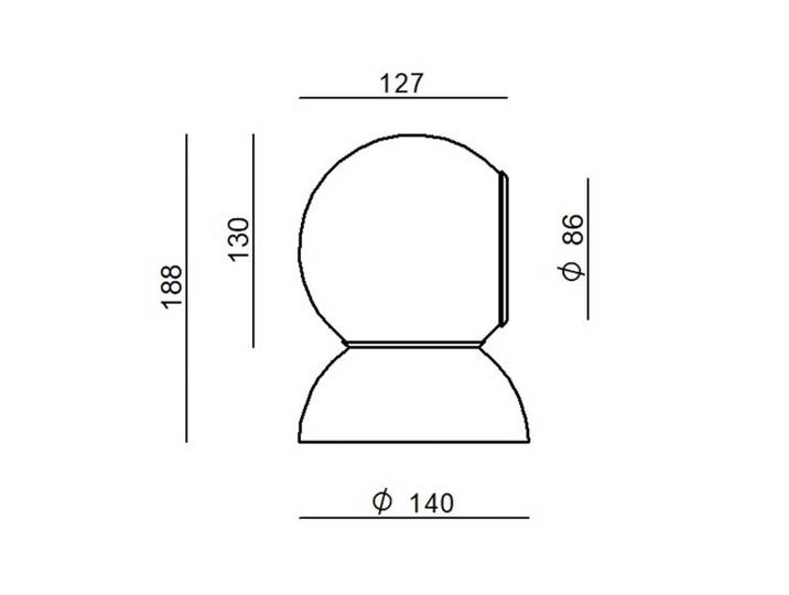 Design wandlamp Gravitino, dimbaar, zwart, Woon-/ Eetkamer, metaal, Design, Wandlamp design