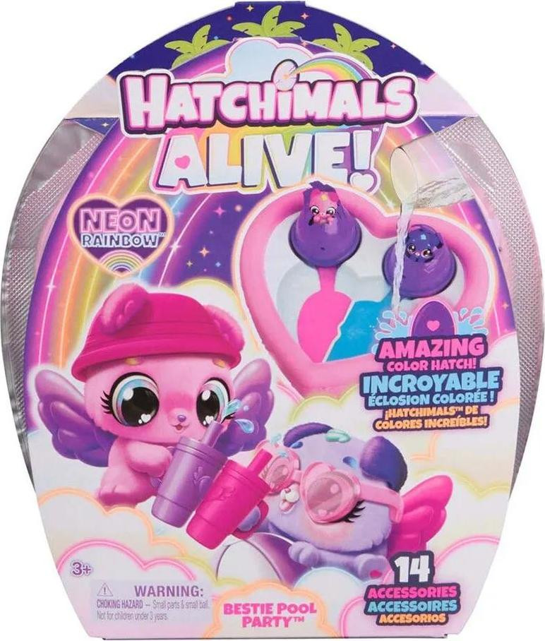 Hatchimals zwembad dierenfeest