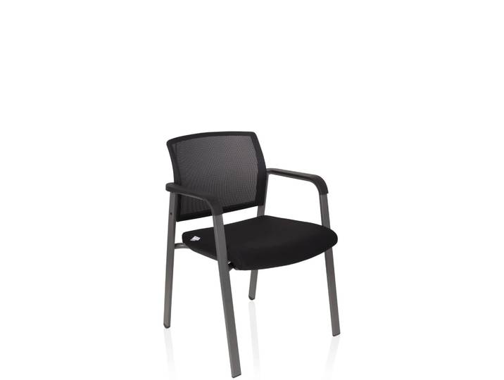 MEET - Vierfußstuhl Schwarz