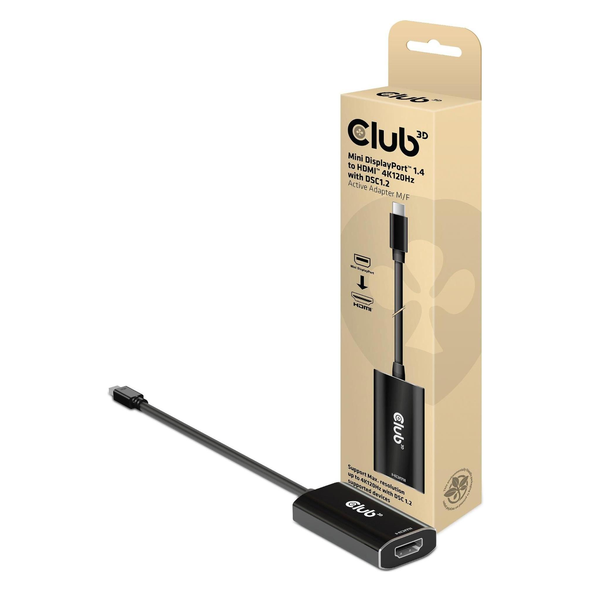 Club 3D Club3D Adapter MiniDisplayPort > HDMI 2.1 HDR 120Hz aktiv (CAC-1186)