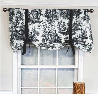 RLF Home Design Pique Tie-Up Window Valance