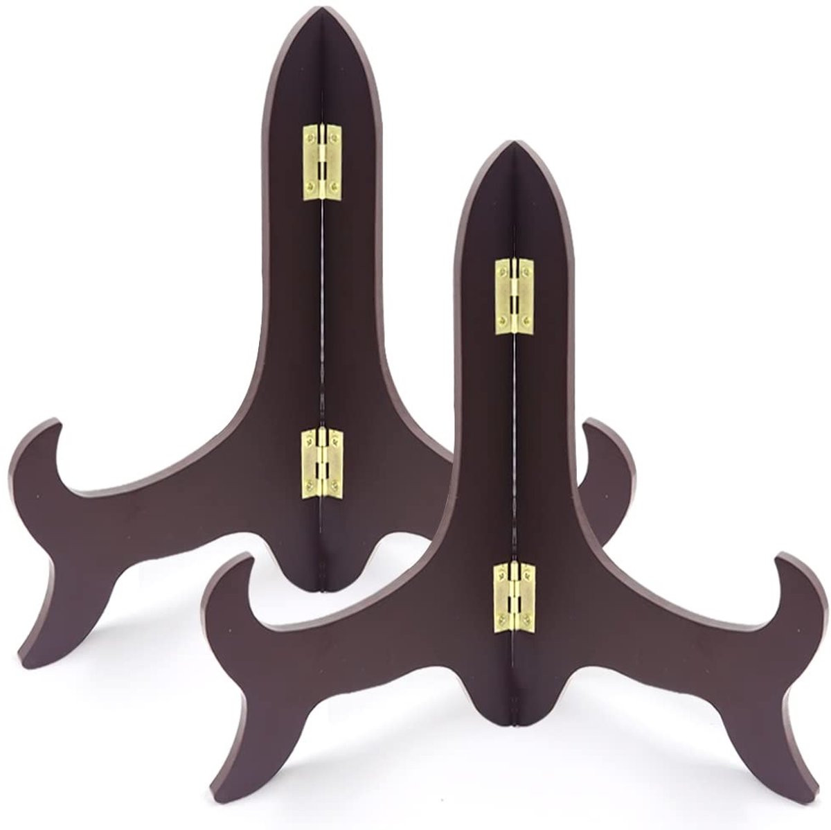 Omgoods Houten Plate Stand Display Stand voor Decoraties - 2 stuks, 25 cm