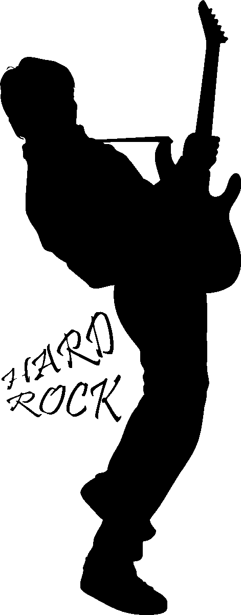 Ambiance-sticker Sticker Guitariste Hard-rock