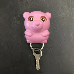 Schlüsselhalter – rosa Teddybär