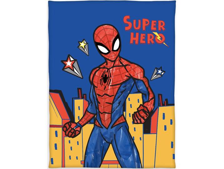 Kinderdecke SPIDERMAN Spiderman , bunt, B:130cm L:170cm, Polyester, Wohndecken, Kinderdecke, mit tollem Spiderman Motiv