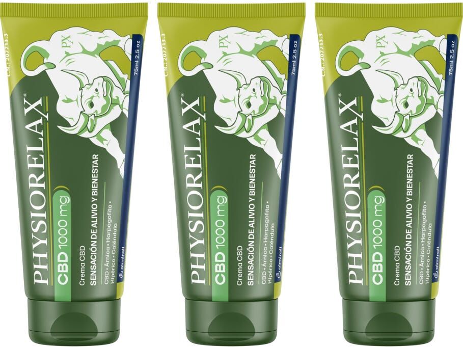 PHYSIORELAX Pack CBD Cream 3x75 ml