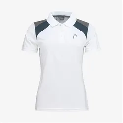 Head, Damen, Sportshirt, CLUB 22 Tech Polo Shirt Women (L), Weiss
