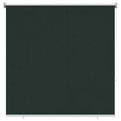 vidaXL Außenrollo 90% UV-Block Dunkelgrün 160 x 230 cm HDPE