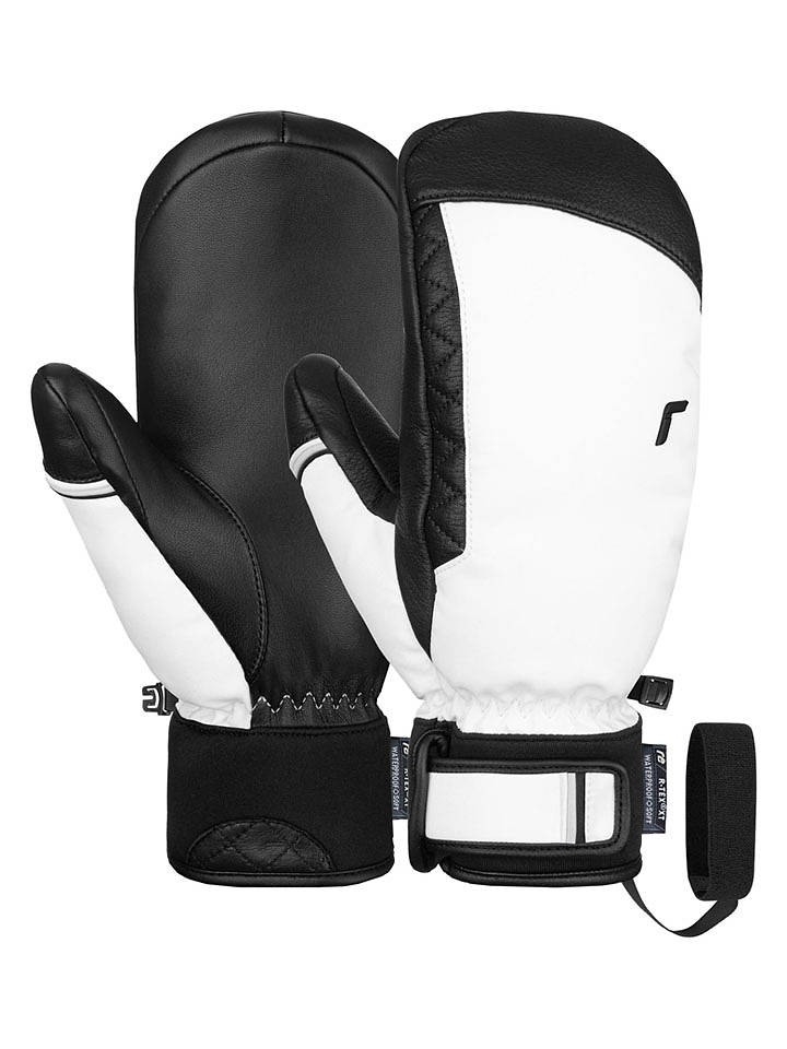 Reusch Funktionsfäustlinge "Laura" in Weiß/ Schwarz - 7,5