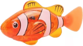 Inspire Picks LED Interactive Swimming Robot Fish Toy For Cats orange