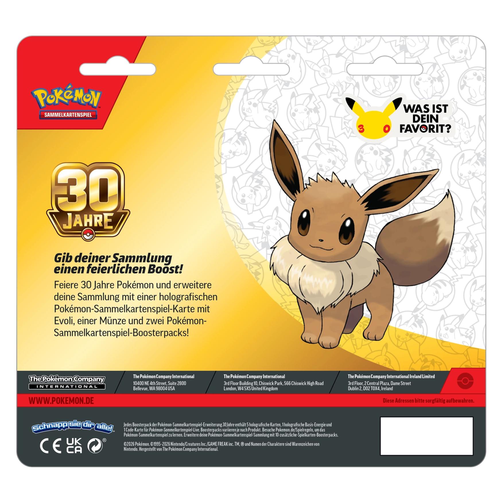 Pokémon 30th Celebration 2 PackBlister (Deutsch, Booster Pack) (AM41522)