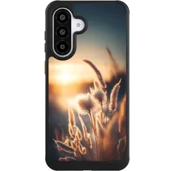 Nivocase Hülle für Samsung Galaxy A56 5G Handyhülle NIVOcore Case Schwarz Natur Sonne Pampasgras (Samsung Galaxy A56 5G), Smartphone Hülle, Schwarz