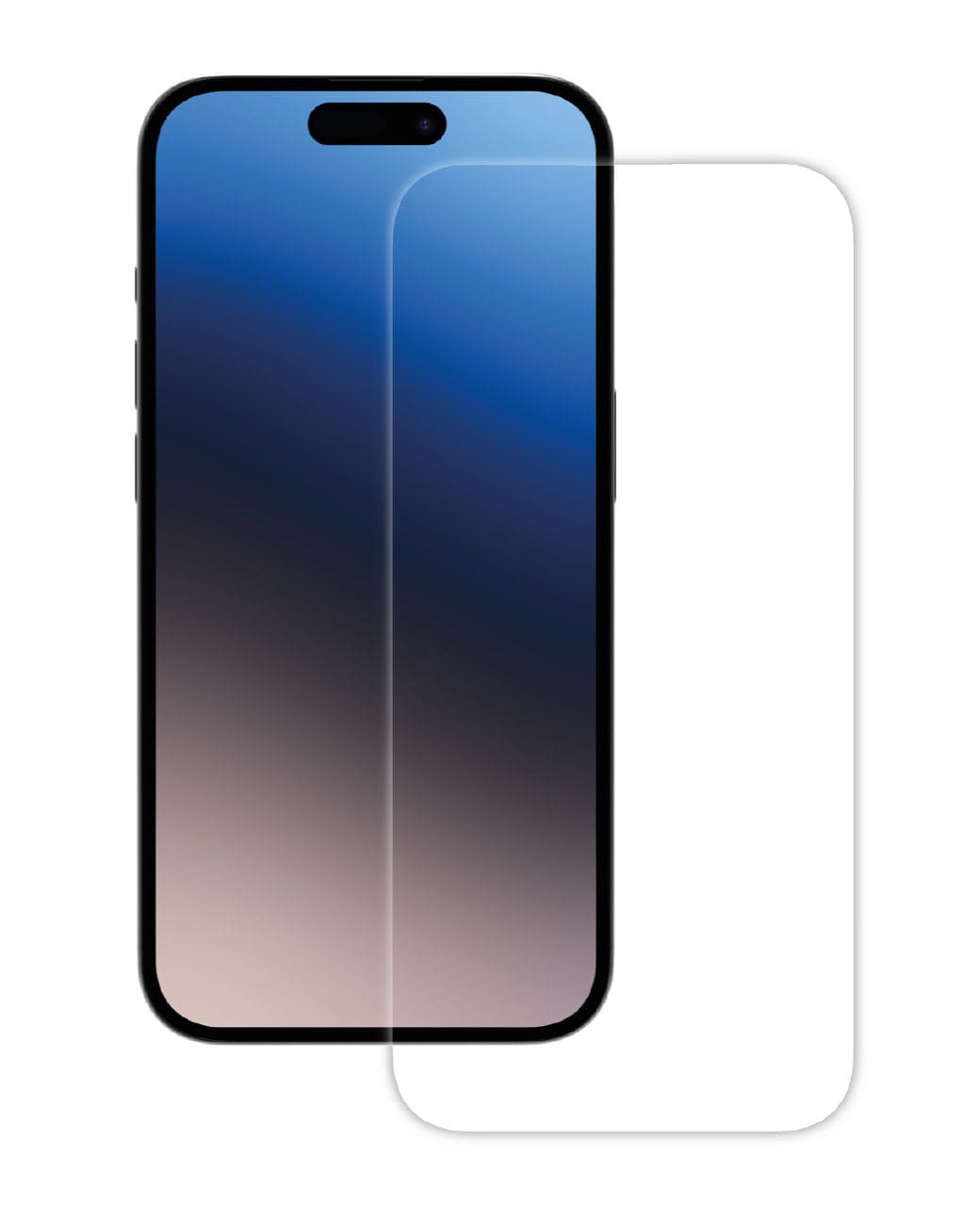Vivanco Klare Bildschirmschutzfolie gehärtetes Glas 9H für Apple iPhone 15 Pro 2D 63939