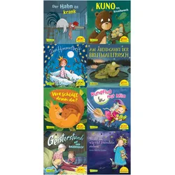 Pixi-Box 292: Schlaf schön mit Pixi (8x8 Exemplare), mit 8 Buch, 56 Teile, Kinderbücher von Diverse