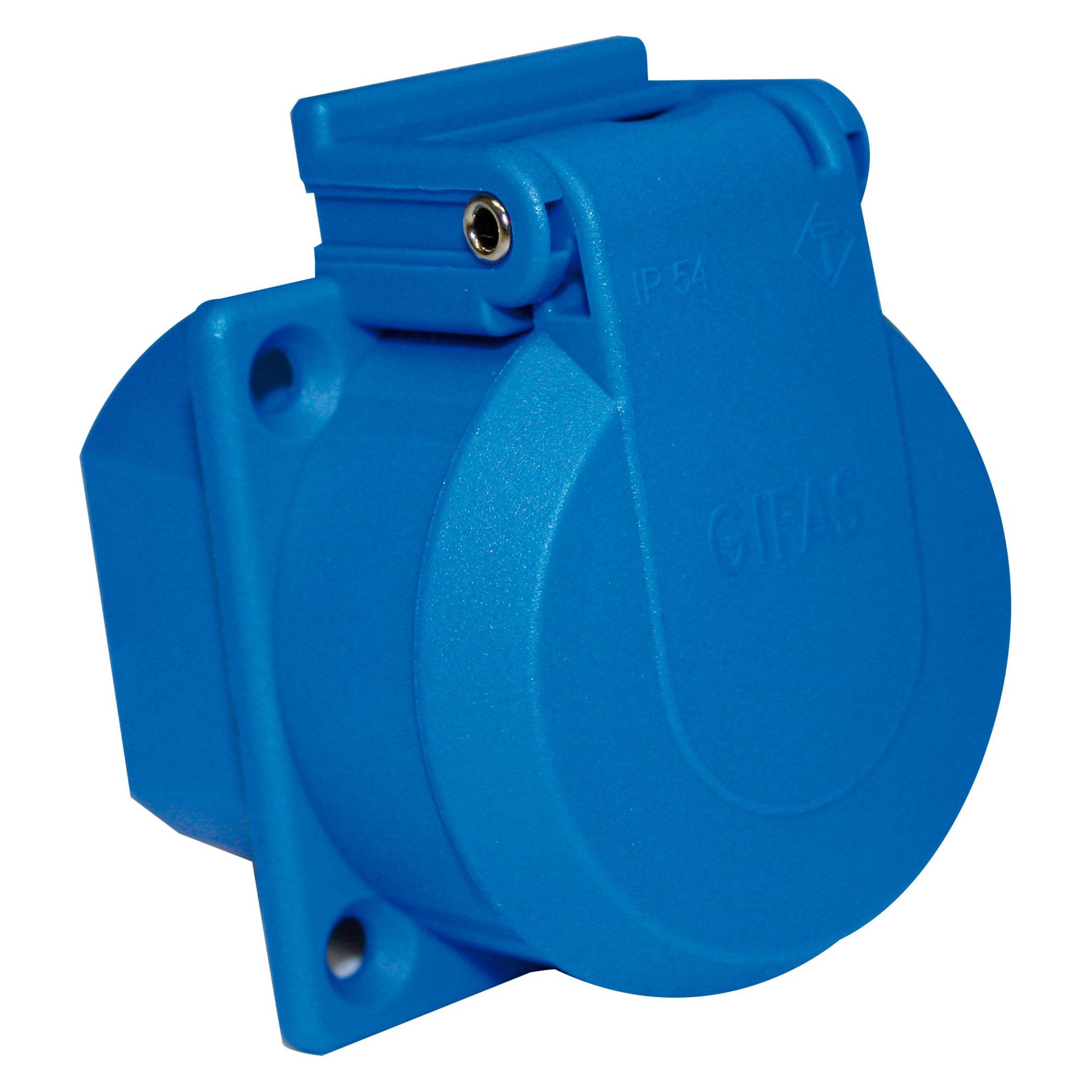 Gifas Electric GmbH Schuko-Einbausteckdose m.Klappdeckel IP54 309 (246198)