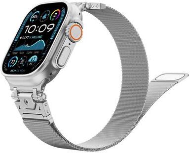 Everyday Crate Apple Watch Milanese Magnetic Stainless Steel Watch Band silver