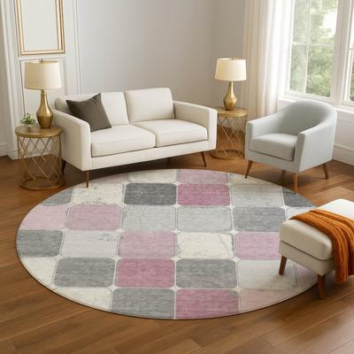 Addison Rugs Premium Washable Super Soft Modern Blocks Mayfield Rug