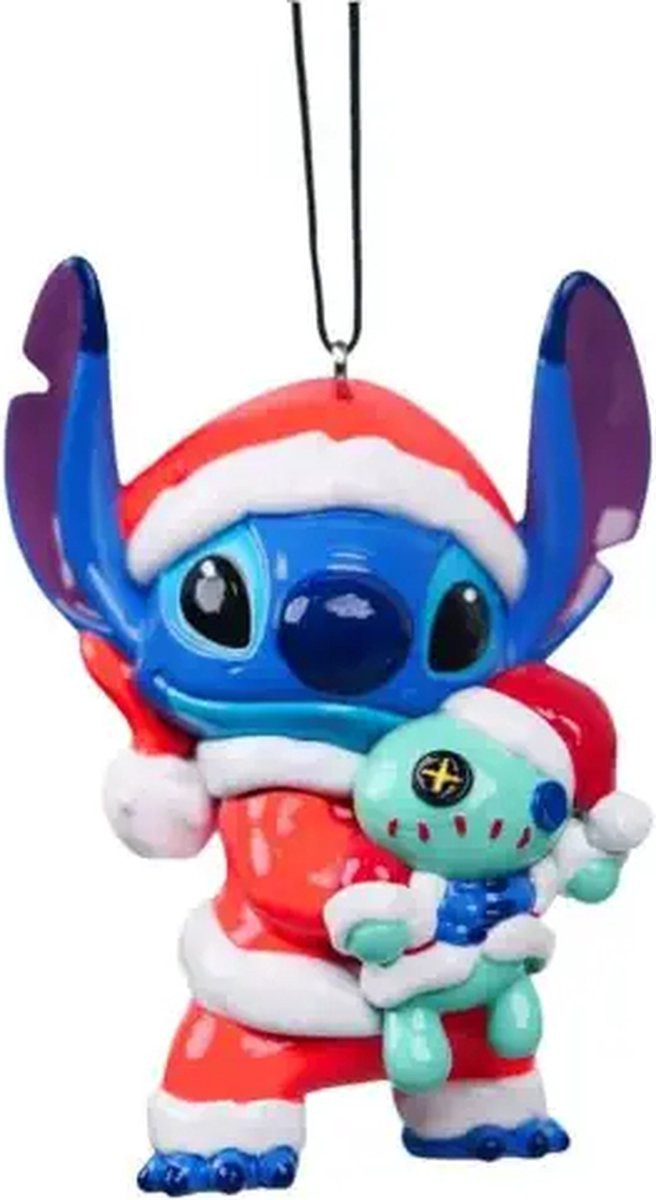 Disney Christmas Inspirations 3D Stitch met Scrump Kersthanger, 8 cm
